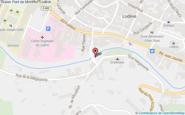 plan Pont De Montifort Lodève Lodève