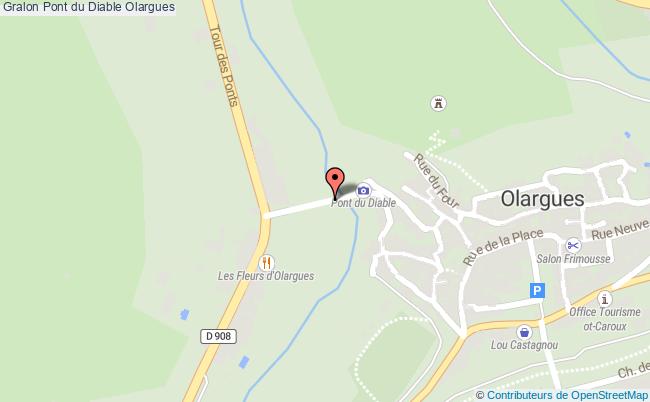 plan Pont Du Diable Olargues Olargues