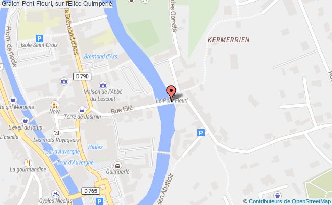 plan Pont Fleuri, Sur L'ellée Quimperlé Quimperlé