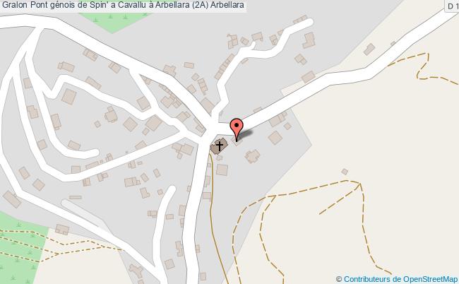 plan Pont Génois De Spin' A Cavallu à Arbellara (2a) Arbellara Arbellara