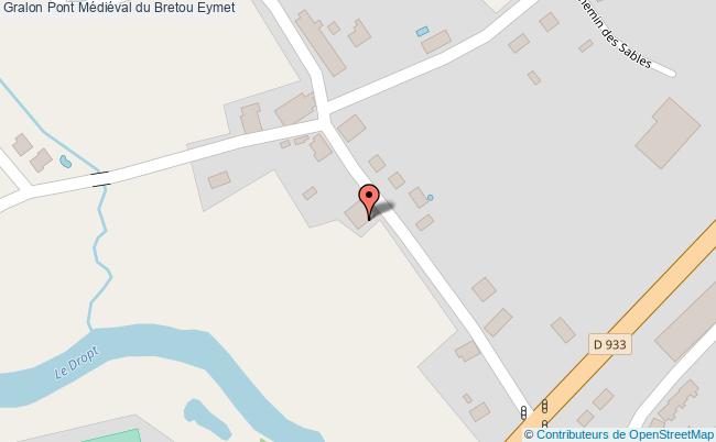 plan Pont Médiéval Du Bretou Eymet Eymet