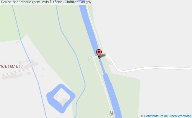plan Pont Mobile (pont-levis à Flèche) Châtillon-coligny Châtillon-Coligny