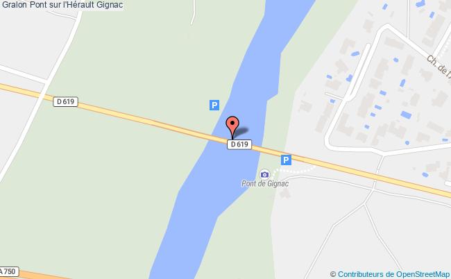 plan Pont Sur L'hérault Gignac Gignac
