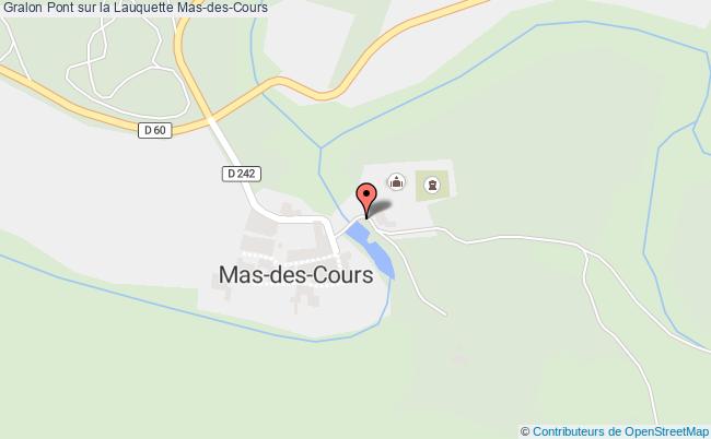 plan Pont Sur La Lauquette Mas-des-cours Mas-des-Cours