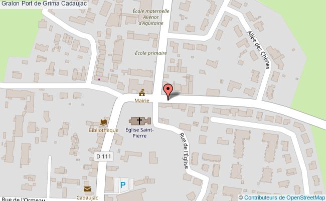 plan Port De Grima Cadaujac Cadaujac