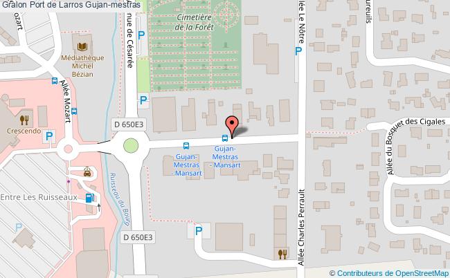 plan Port De Larros Gujan-mestras Gujan-mestras