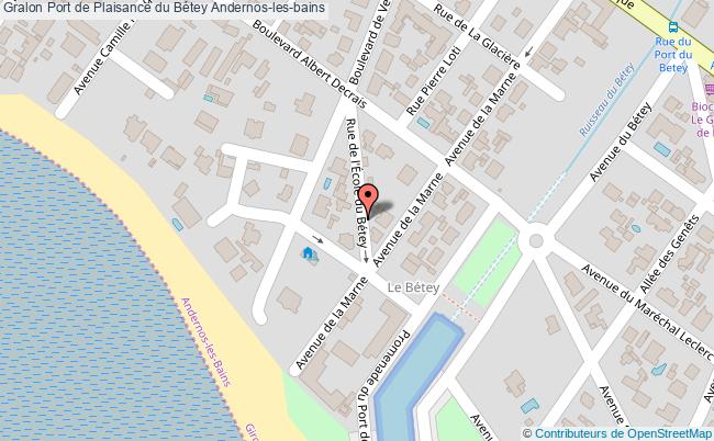 plan Port De Plaisance Du Bétey Andernos-les-bains Andernos-les-bains