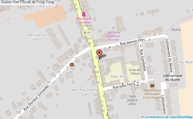 plan Port Fluvial De Foug Foug Foug