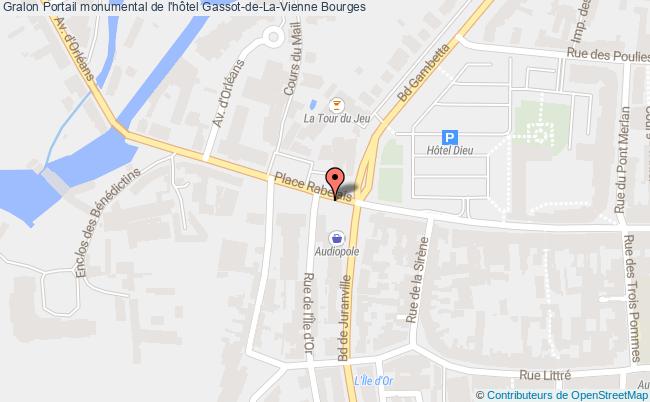 plan Portail Monumental De L'hôtel Gassot-de-la-vienne Bourges Bourges