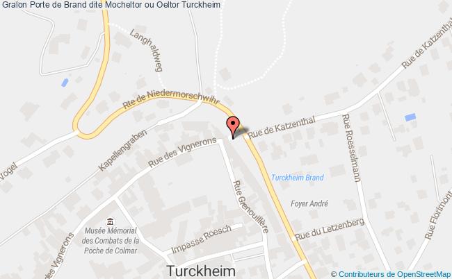 plan Porte De Brand Dite Mocheltor Ou Oeltor Turckheim Turckheim