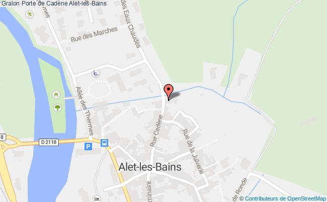 plan Porte De Cadène Alet-les-bains Alet-les-Bains