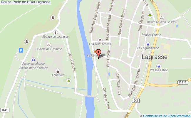 plan Porte De L'eau Lagrasse Lagrasse