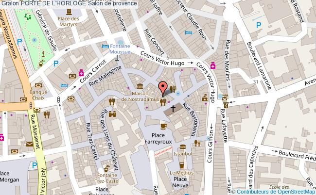 plan Porte De L'horloge Salon De Provence Salon de provence
