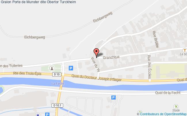 plan Porte De Munster Dite Obertor Turckheim Turckheim
