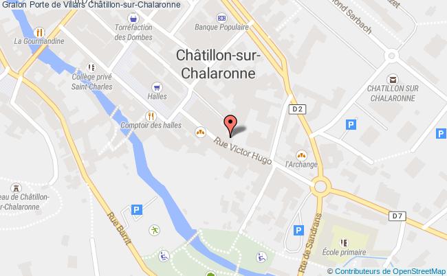 plan Porte De Villars Châtillon-sur-chalaronne Châtillon-sur-Chalaronne