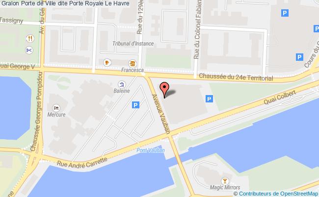 plan Porte De Ville Dite Porte Royale Le Havre Le Havre