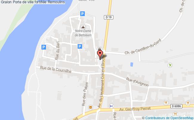 plan Porte De Ville Fortifiée Remoulins Remoulins
