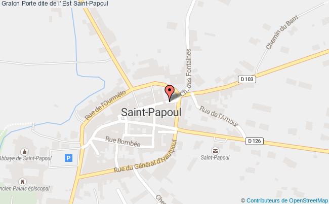 plan Porte Dite De L' Est Saint-papoul Saint-Papoul