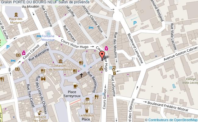 plan Porte Du Bourg Neuf Salon De Provence Salon de provence