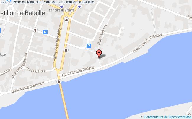 plan Porte Du Midi, Dite Porte De Fer Castillon-la-bataille Castillon-la-Bataille