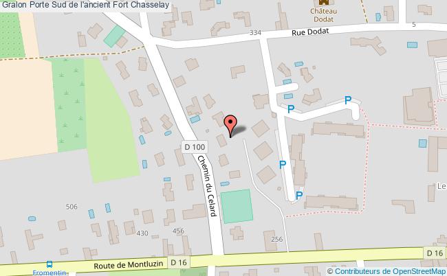 plan Porte Sud De L'ancient Fort Chasselay Chasselay