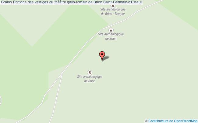 Portions des vestiges du théâtre gallo-romain de Brion