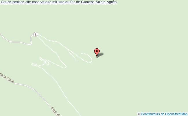 plan Position Dite Observatoire Militaire Du Pic De Garuche Sainte-agnès Sainte-Agnès
