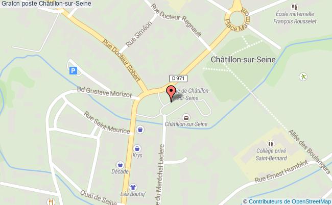 plan Poste Châtillon-sur-seine Châtillon-sur-Seine