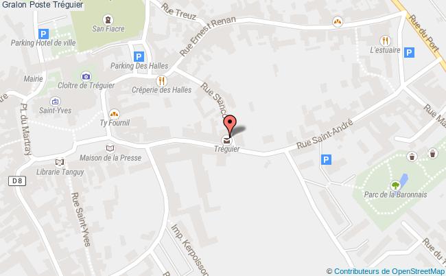 plan Poste Tréguier Tréguier