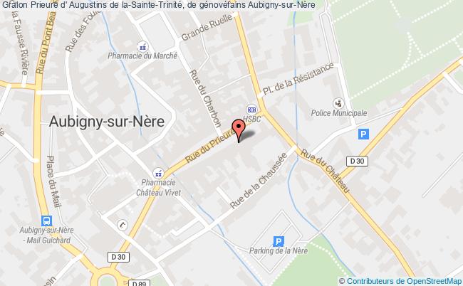plan Prieuré D' Augustins De La-sainte-trinité, De Génovéfains Aubigny-sur-nère Aubigny-sur-Nère