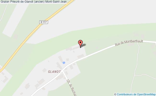plan Prieuré De Glanot (ancien) Mont-saint-jean Mont-Saint-Jean