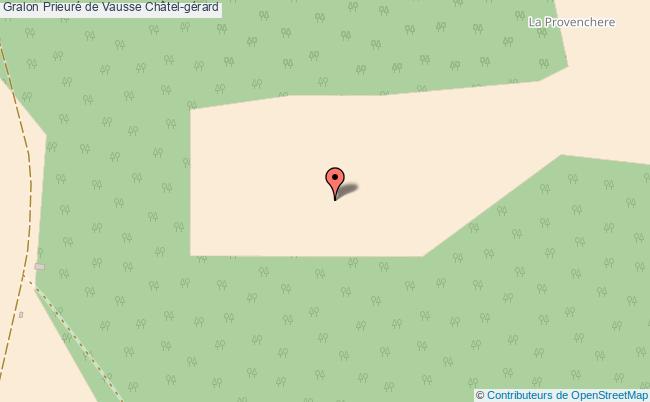 plan Prieuré De Vausse Châtel-gérard Châtel-gérard