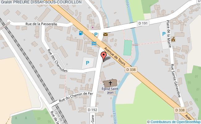 plan Prieure Dissay-sous-courcillon DISSAY-SOUS-COURCILLON