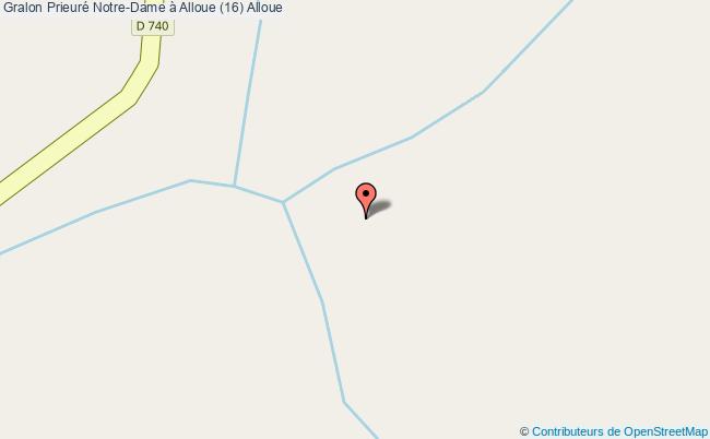 plan Prieuré Notre-dame à Alloue (16) Alloue Alloue