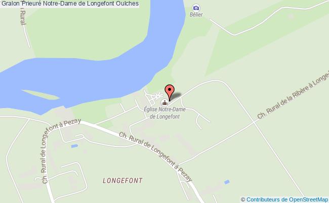 plan Prieuré Notre-dame De Longefont Oulches Oulches