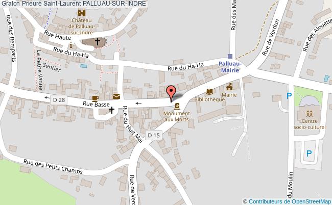 plan Prieuré Saint-laurent Palluau-sur-indre PALLUAU-SUR-INDRE