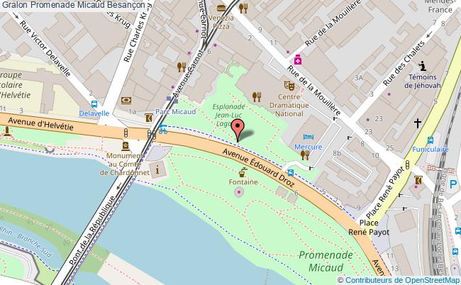 plan Promenade Micaud Besançon Besançon