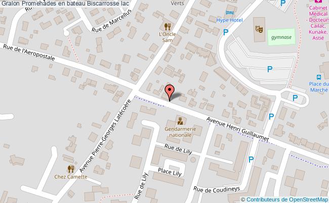 plan Promenades En Bateau Biscarrosse Lac Biscarrosse lac