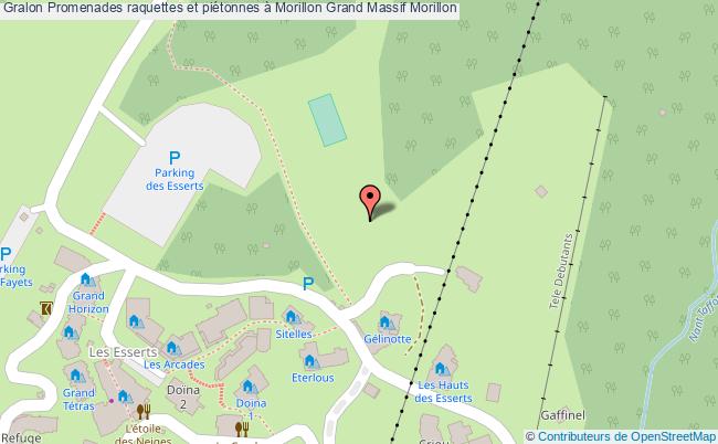 plan Promenades Raquettes Et Piétonnes à Morillon Grand Massif Morillon Morillon