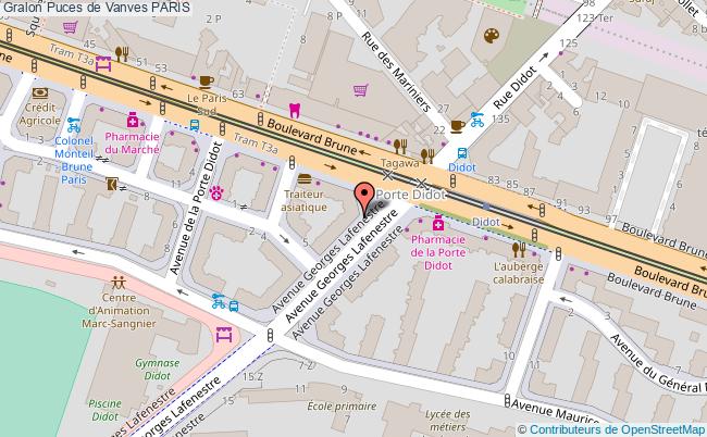 plan Puces De Vanves Paris PARIS