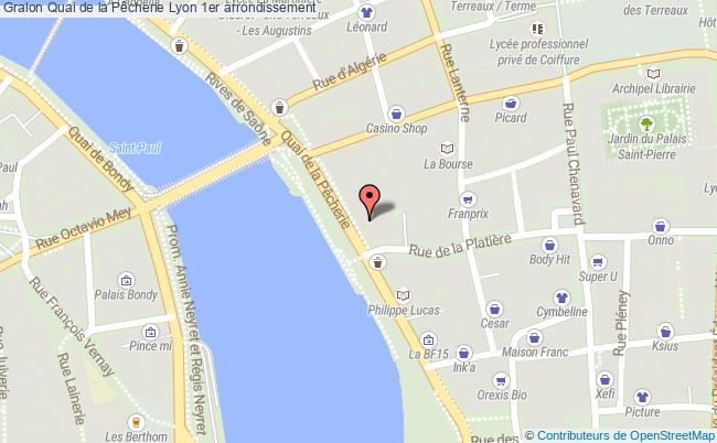 plan Quai De La Pêcherie Lyon 1er Arrondissement Lyon 1er arrondissement