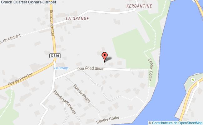 plan Quartier Clohars-carnoët Clohars-Carnoët