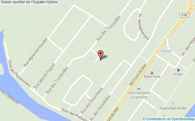 plan Quartier De L'aygade Hyères Hyères