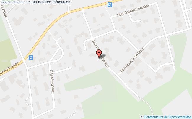 plan Quartier De Lan-kerellec Trébeurden Trébeurden