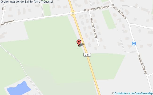 plan Quartier De Sainte-anne Trégastel Trégastel