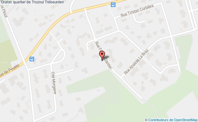 plan Quartier De Trozoul Trébeurden Trébeurden