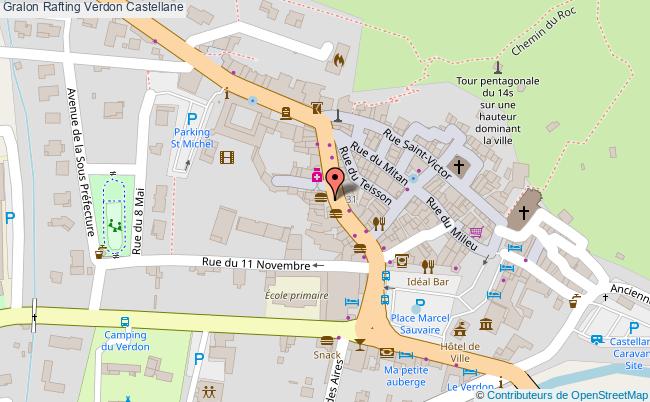 plan Rafting Verdon Castellane Castellane