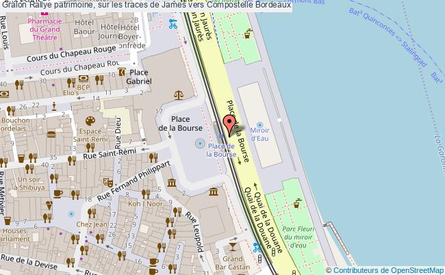 plan Rallye Patrimoine, Sur Les Traces De James Vers Compostelle Bordeaux Bordeaux
