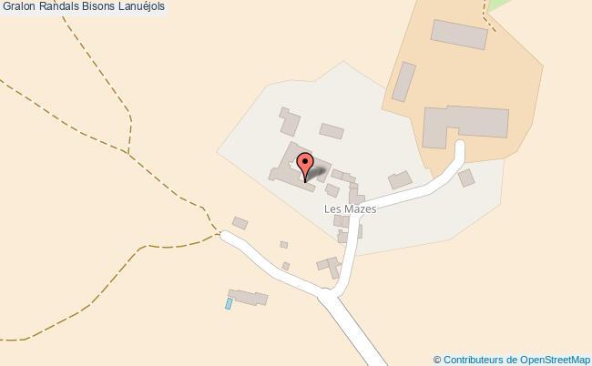 plan Randals Bisons Lanuéjols Lanuéjols