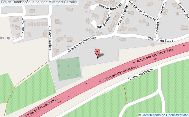 plan Randonnée, Autour De Miramont Barbaira Barbaira